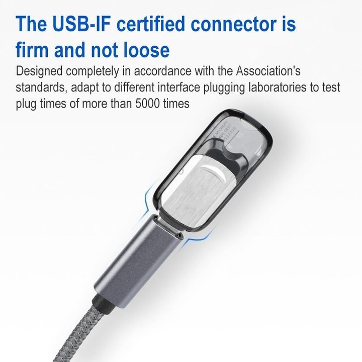 15cm USB 3.0 Male to USB-C / Type-C Female Extension Cable (Grey)