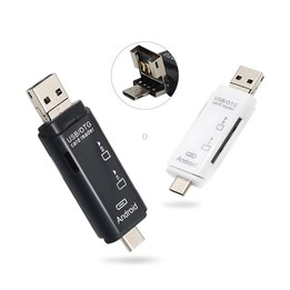 D-178 5 In 1 Type-C / USB-C Multi-function Card Reader (White)