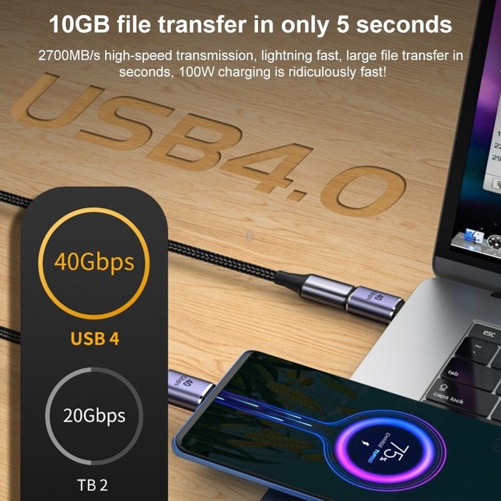 40Gbps USB-C / Type-C 4.0 Female to Female Adapter
