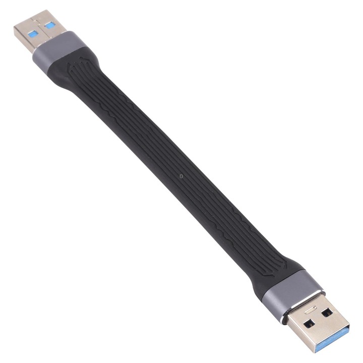 10Gbps USB Male to USB Male Soft Flat Sync Data Fast Charging Cable