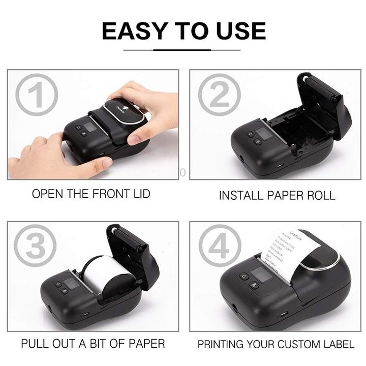 Phomemo M110 Home Handheld Mini Bluetooth Thermal Printer (Orange)