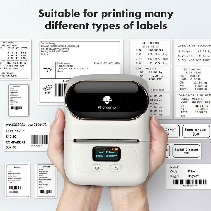 Phomemo M110 Home Handheld Mini Bluetooth Thermal Printer (Blue)