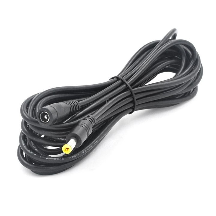DC 5.5 x 2.1 To 7.0 Female DC Power Connection Cable, Length: 5m