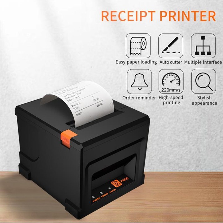 ZJ-8360 II USB and LAN Interface Auto-cutter 80mm Thermal Receipt Printer(EU Plug)