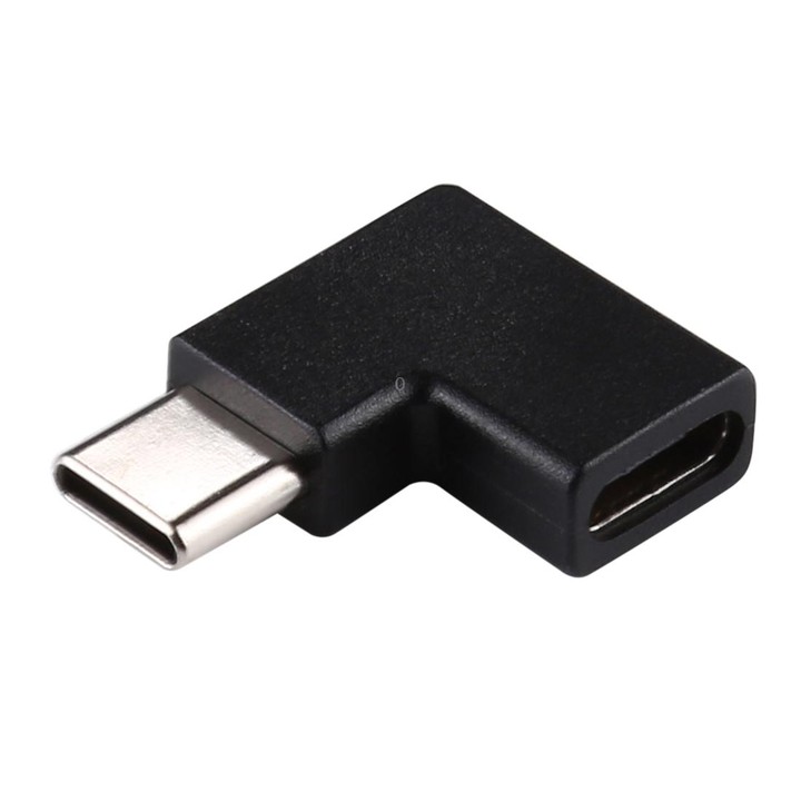 90 Degrees Right Angle USB-C / Type-C Female to Male Converter Adapter
