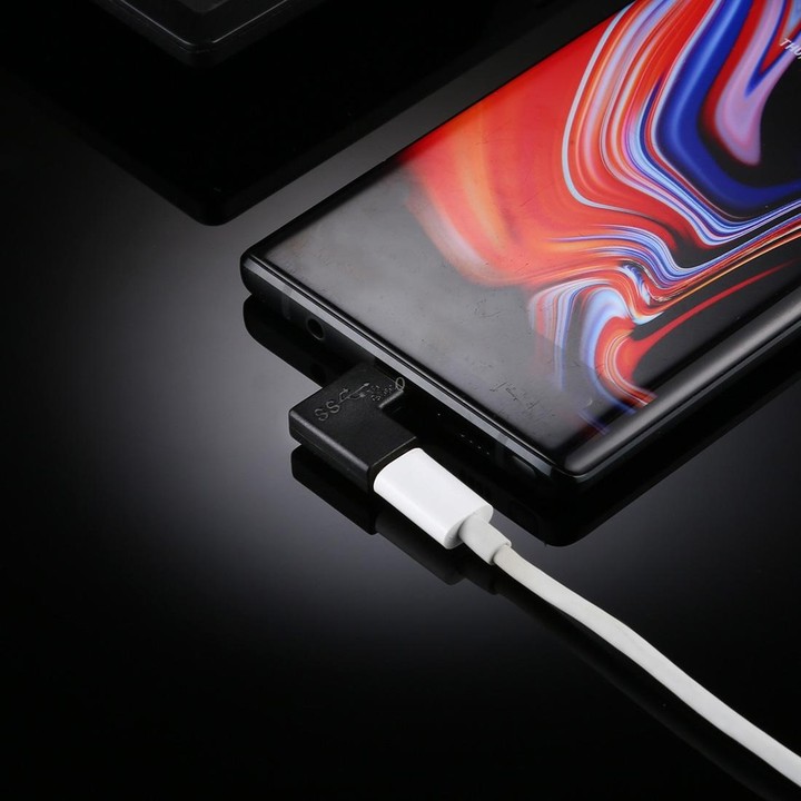 90 Degrees Right Angle USB-C / Type-C Female to Male Converter Adapter