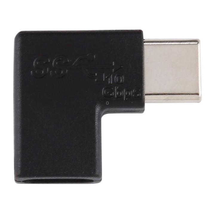 90 Degrees Right Angle USB-C / Type-C Female to Male Converter Adapter