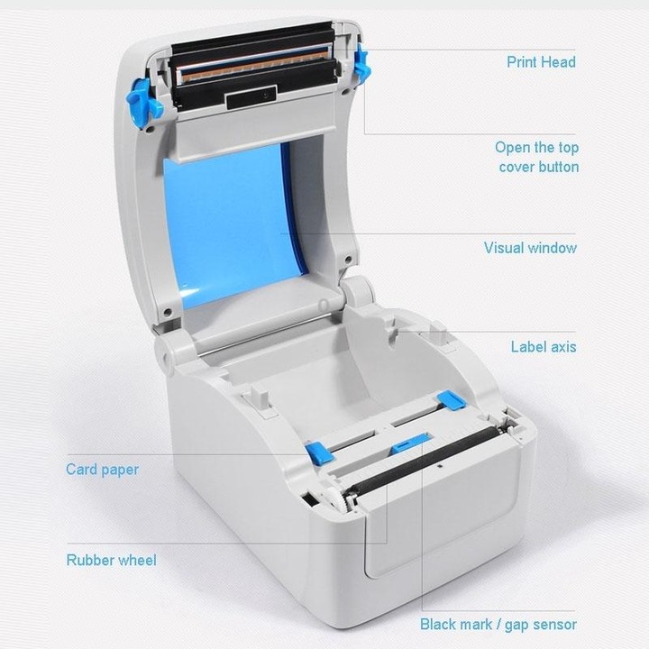 GPRINTER GP1324D Bluetooth USB Port Thermal Automatic Calibration Barcode Printer, Max Supported Thermal Paper Size: 104 x 2286m