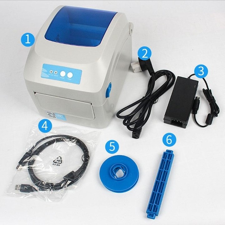 GPRINTER GP1324D Bluetooth USB Port Thermal Automatic Calibration Barcode Printer, Max Supported Thermal Paper Size: 104 x 2286m