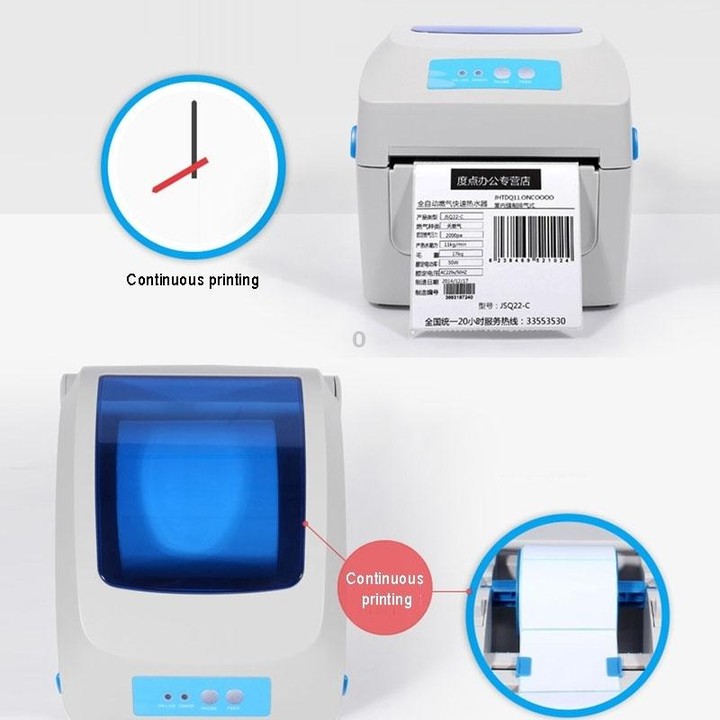 GPRINTER GP1324D Bluetooth USB Port Thermal Automatic Calibration Barcode Printer, Max Supported Thermal Paper Size: 104 x 2286m