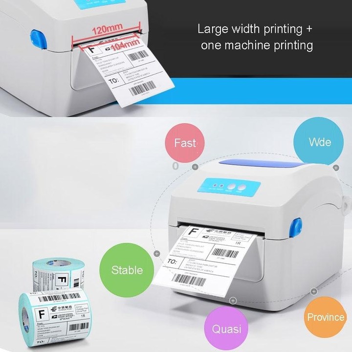 GPRINTER GP1324D Bluetooth USB Port Thermal Automatic Calibration Barcode Printer, Max Supported Thermal Paper Size: 104 x 2286m