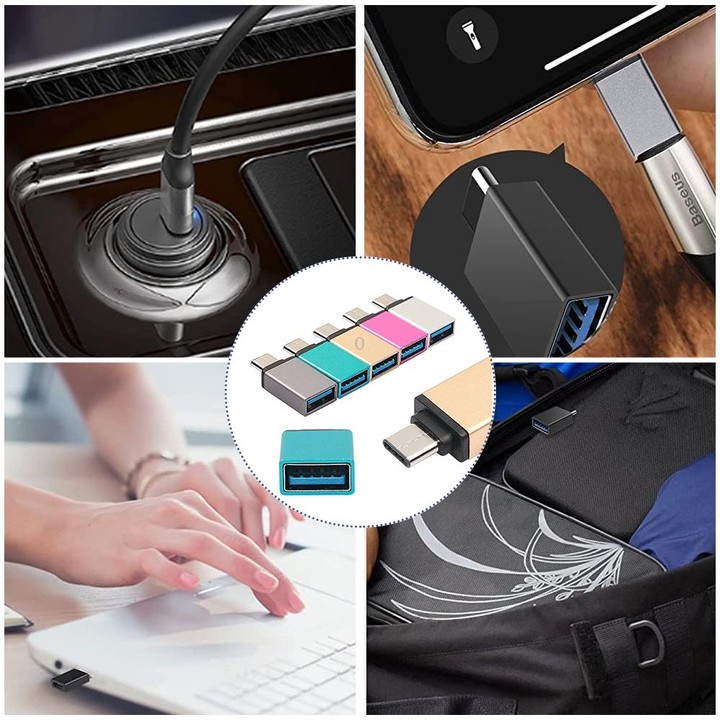 Aluminum Alloy USB-C / Type-C 3.1 Male to USB 3.0 Female Data / Charger Adapter(Silver)