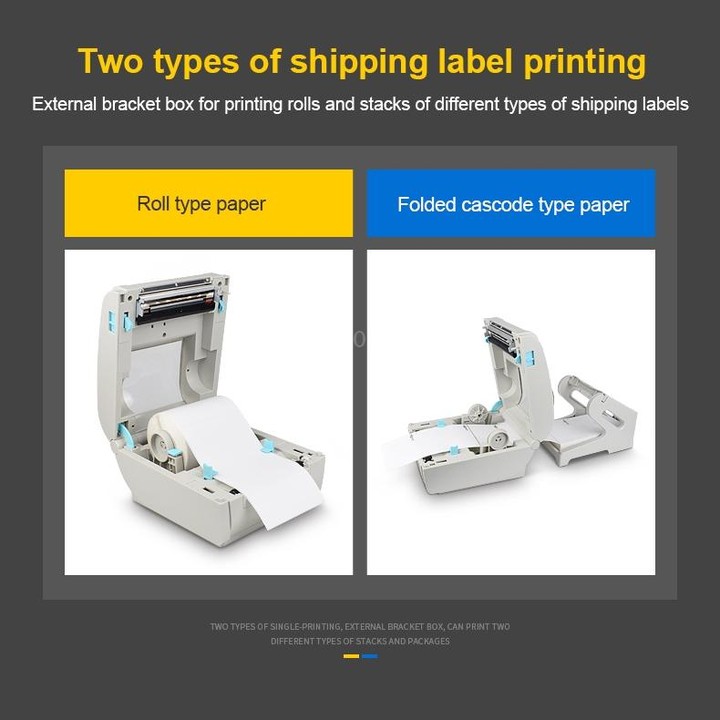 POS-9210 110mm USB POS Receipt Thermal Printer Express Delivery Barcode Label Printer, AU Plug(White)