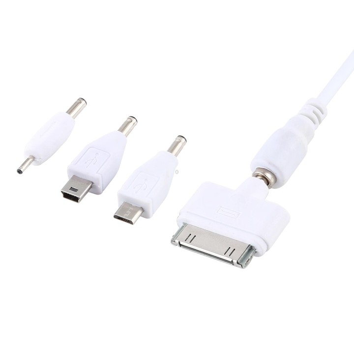 5 in 1 Multi-function Data Cable with 4 Adapters, Suitable for Mico USB / HDMI / Nokia 2.0 / iPhone 4