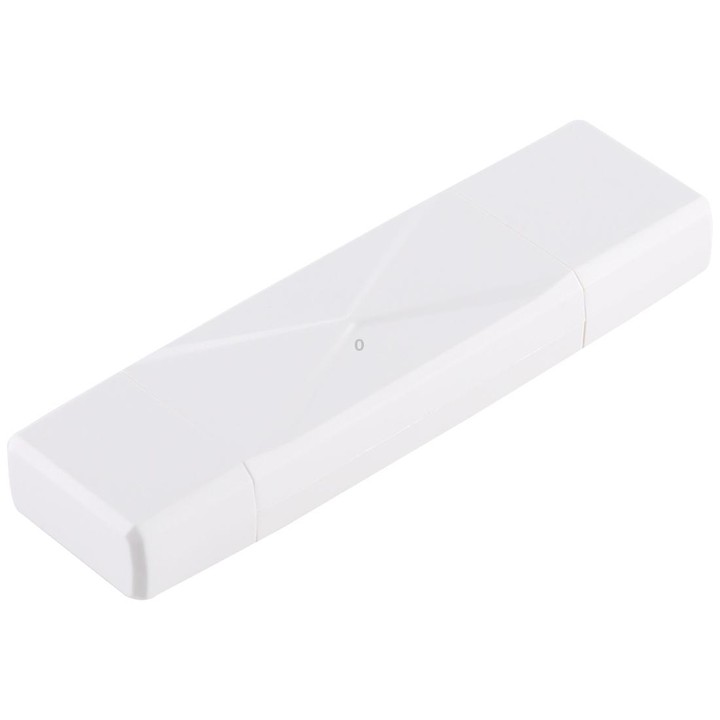 USB-C / Type-C + SD + TF + Micro USB to USB 2.0 Card Reader (White)