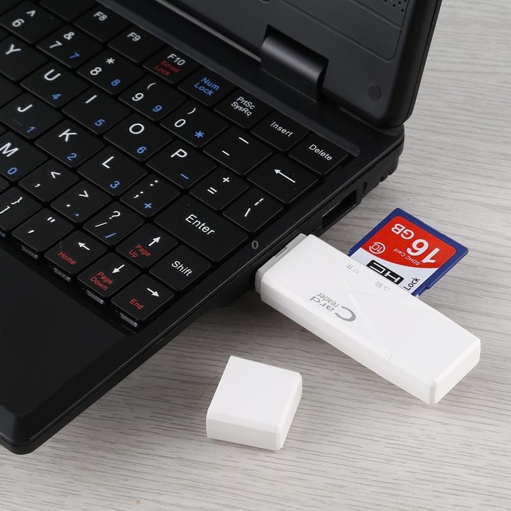 USB-C / Type-C + SD + TF + Micro USB to USB 2.0 Card Reader (White)