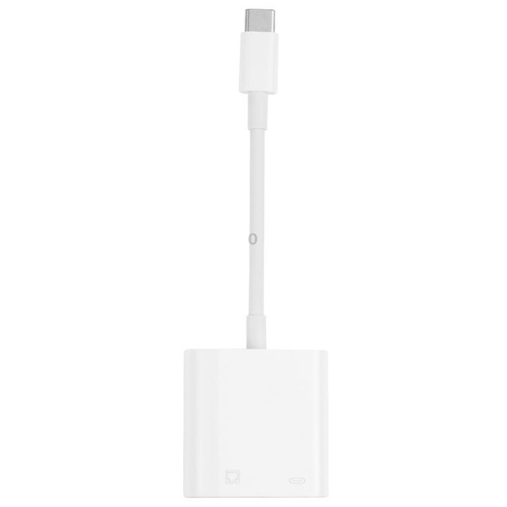 NK-1035 TC 2 in 1 USB-C / Type-C Male to Ethernet + Type-C Power Female Adapter