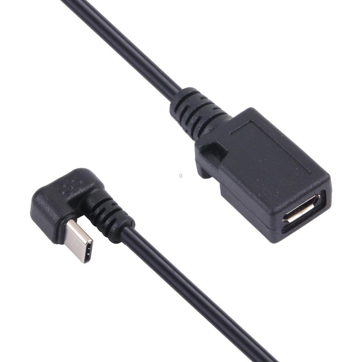 U-shaped USB-C / Type-C Male to Micro USB Female Extension Cable