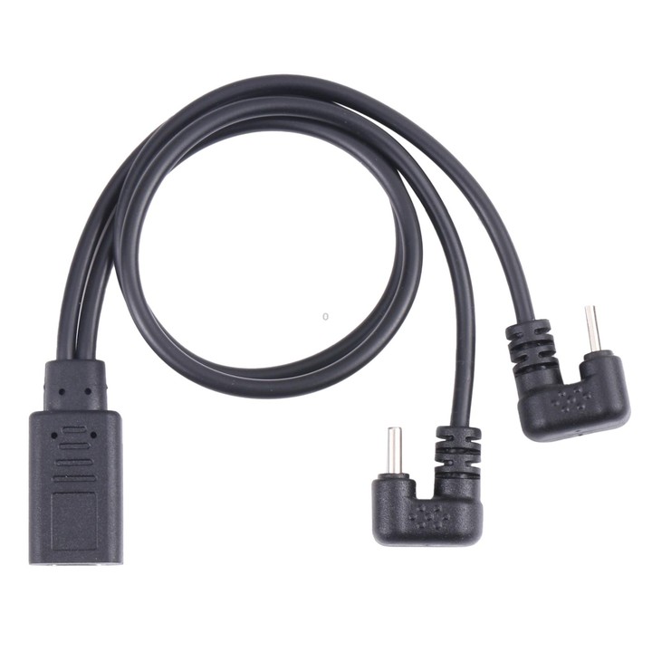 U-shaped USB-C / Type-C Male + Micro USB Male to USB-C / Type-C Female Cable