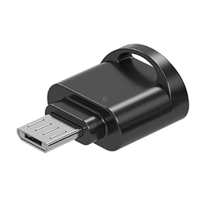 Micro USB to TF Card Adapter Mini TF Card Reader(Black)