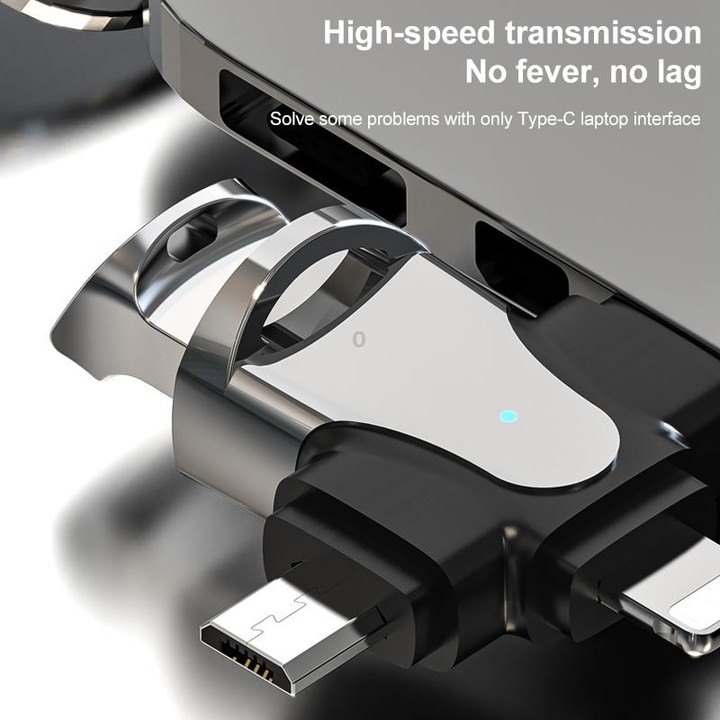 3 In 1 OTG Adapter (Gold)