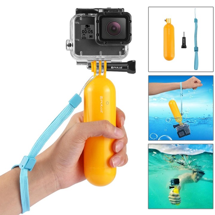 PULUZ 53 in 1 Accessories Total Ultimate Combo Kits with EVA Case (Chest Strap + Suction Cup Mount + 3-Way Pivot Arms + J-Hook B