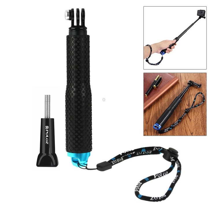 PULUZ 16 in 1 CNC Metal Accessories Combo Kits with EVA Case (Screws + Surface Mounts + Tripod Adapter + Extendable Pole Monopod