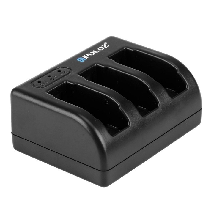 PULUZ 4 in 1 AHDBT-501 3.85V 1220mAh Battery + AHDBT-501 3-channel Battery Charger + Mesh Storage Bag + Battery Storage Box Kits