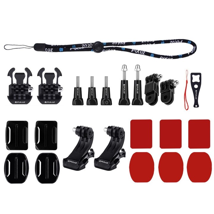 PULUZ 43 in 1 Accessories Total Ultimate Combo Kits for DJI Osmo Pocket with EVA Case (Chest Strap + Wrist Strap + Suction Cup M