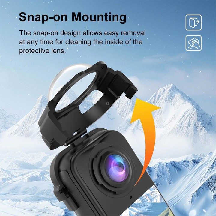For Insta360 X4 Air PULUZ Snap-on Optical Tempered Glass Lens Guard Protective Cover (Transparent)