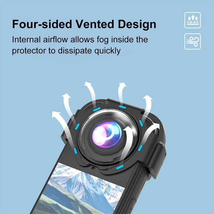 For Insta360 X4 Air PULUZ Snap-on Optical Tempered Glass Lens Guard Protective Cover (Transparent)