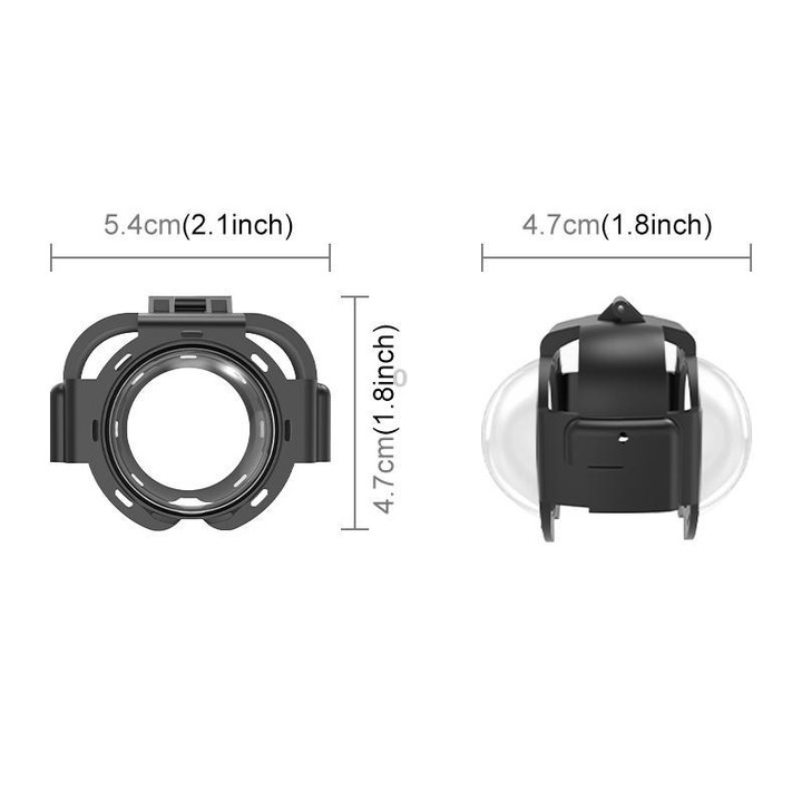 For Insta360 X4 Air PULUZ Snap-on Optical Tempered Glass Lens Guard Protective Cover (Transparent)