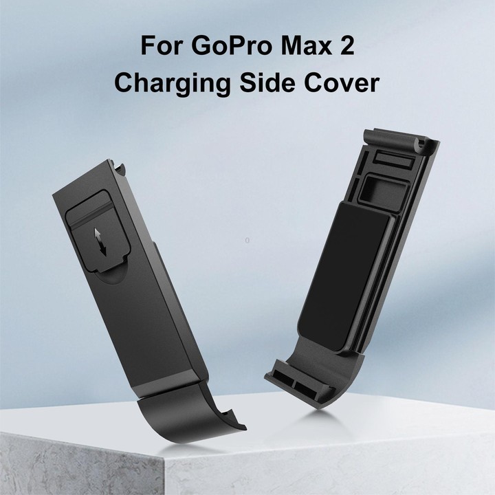 For GoPro MAX2 PULUZ ABS Battery Side Interface Cover (Black)