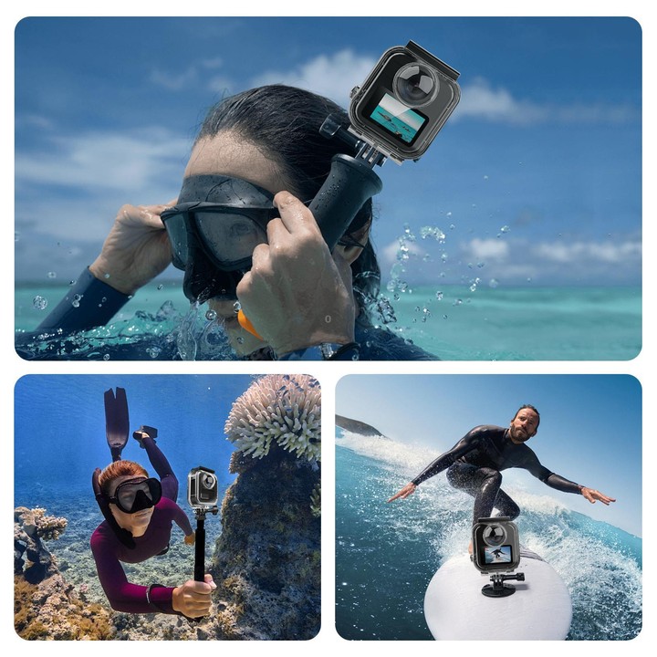 For GoPro MAX2 PULUZ 45m Underwater Waterproof Housing Diving Case (Transparent)