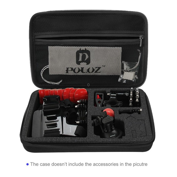 PULUZ Waterproof Carrying and Travel Case for GoPro, Insta360, DJI and Other Action Cameras Accessories, Large Size: 32cm x 22cm