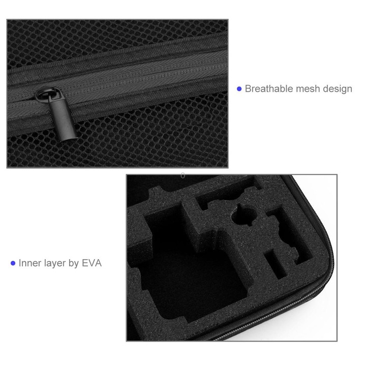 PULUZ Waterproof Carrying and Travel Case for GoPro, Insta360, DJI and Other Action Cameras Accessories, Large Size: 32cm x 22cm