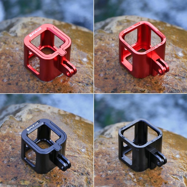 PULUZ Housing Shell CNC Aluminum Alloy Protective Cage with Insurance Frame for GoPro HERO5 Session /HERO4 Session /HERO Session