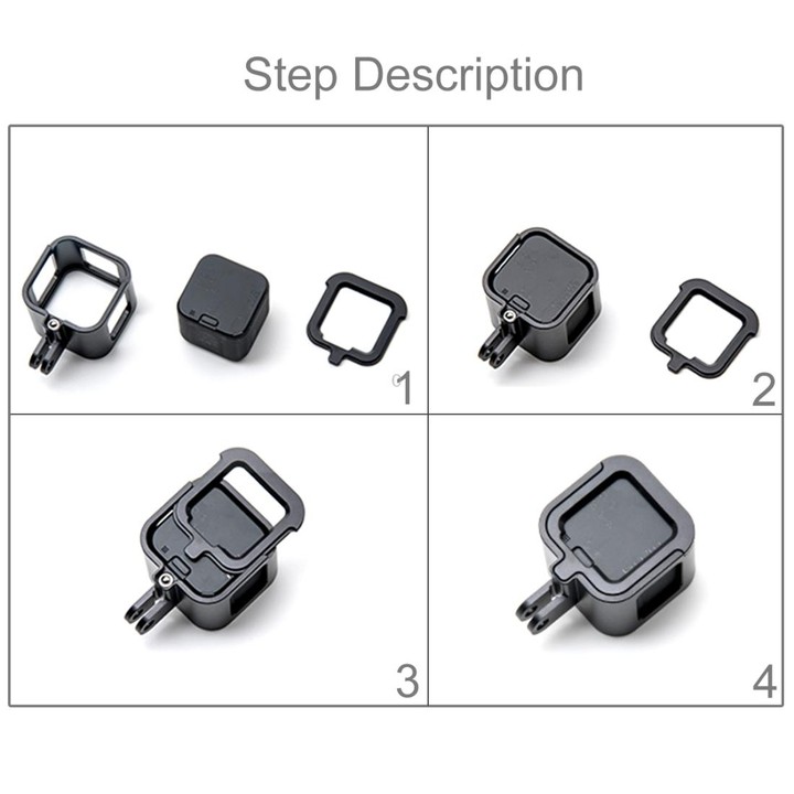 PULUZ Housing Shell CNC Aluminum Alloy Protective Cage with Insurance Frame for GoPro HERO5 Session /HERO4 Session /HERO Session