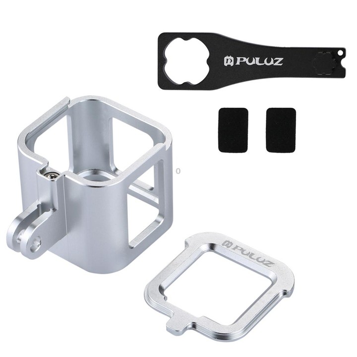 PULUZ Housing Shell CNC Aluminum Alloy Protective Cage with Insurance Frame for GoPro HERO5 Session /HERO4 Session /HERO Session