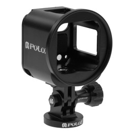 PULUZ Housing Shell CNC Aluminum Alloy Protective Cage Kit with Metal Wrench & Lens Cap & Screw & Tripod Adapter for GoPro HERO5