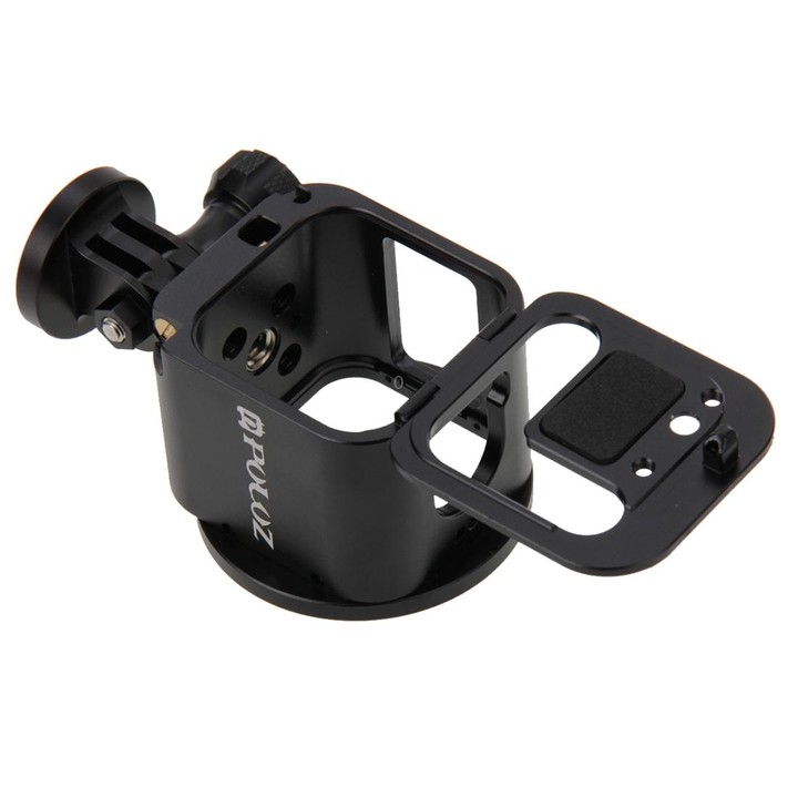 PULUZ Housing Shell CNC Aluminum Alloy Protective Cage Kit with Metal Wrench & Lens Cap & Screw & Tripod Adapter for GoPro HERO5
