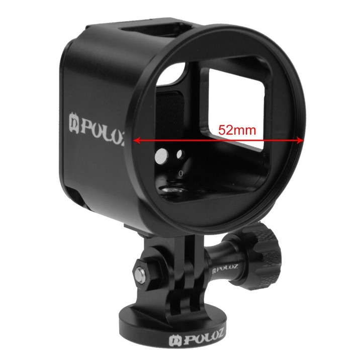 PULUZ Housing Shell CNC Aluminum Alloy Protective Cage Kit with Metal Wrench & Lens Cap & Screw & Tripod Adapter for GoPro HERO5