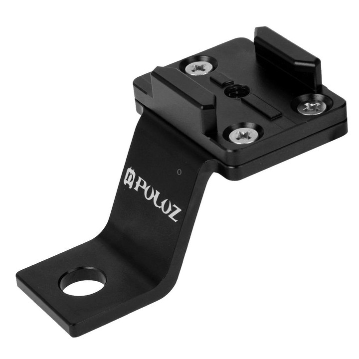 PULUZ Fixed Metal Motorcycle Holder Mount for GoPro, Insta360, DJI and Other Action Cameras(Black)