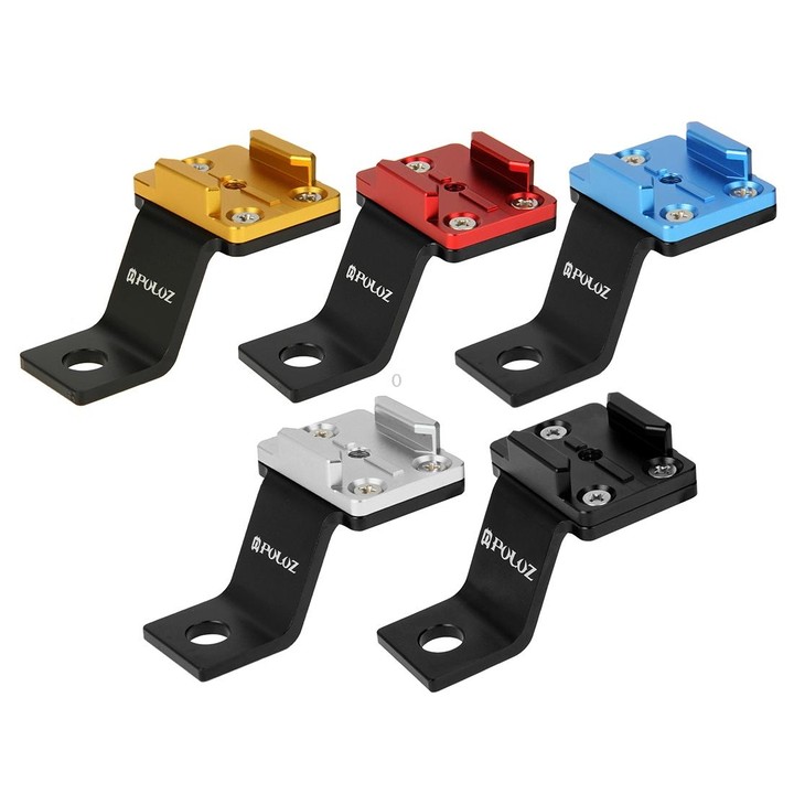 PULUZ Fixed Metal Motorcycle Holder Mount for GoPro, Insta360, DJI and Other Action Cameras(Black)