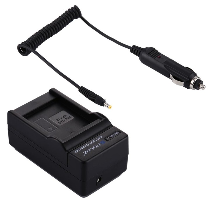 PULUZ Digital Camera Battery Car Charger for Casio NP-110 Battery