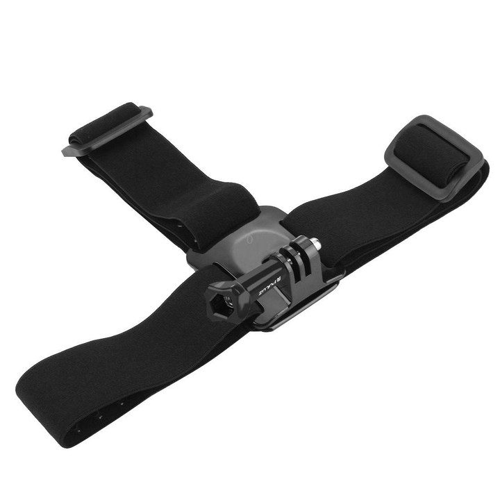 PULUZ Elastic Mount Belt Adjustable Head Strap for GoPro, Insta360 ONE R, DJI Osmo Action and Other Action Cameras
