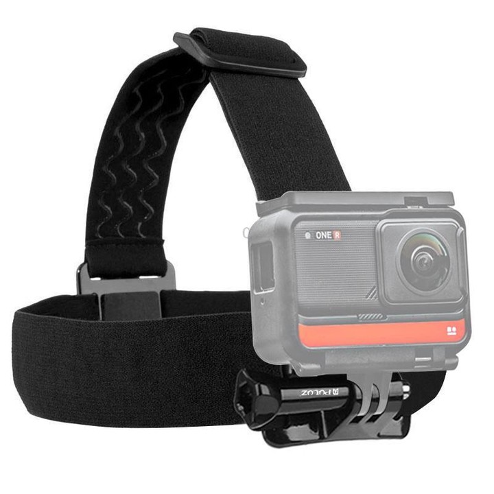 PULUZ Elastic Mount Belt Adjustable Head Strap for GoPro, Insta360 ONE R, DJI Osmo Action and Other Action Cameras