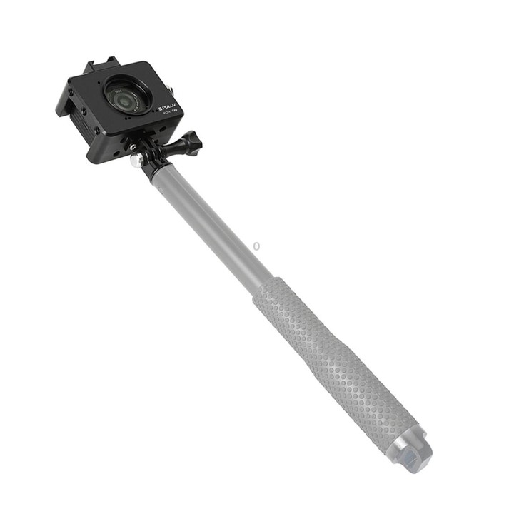 PULUZ Housing Shell CNC Aluminum Alloy Protective Cage with 37mm UV Lens & Base Mount & Screw for Sony RX0(Black)