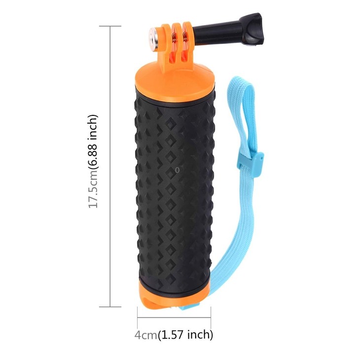 PULUZ Floating Handle Hand Grip Buoyancy Rods with Strap for GoPro HERO10 Black / HERO9 Black / HERO8 Black / HERO7 /6 /5 /5 Ses