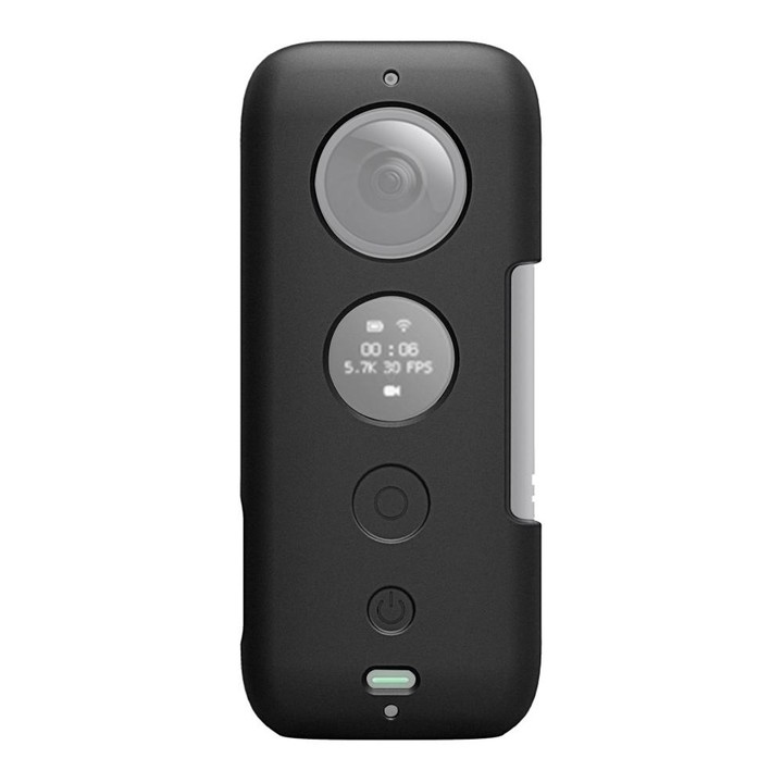 PULUZ Silicone Protective Case with Lens Cover for Insta360 ONE X(Black)
